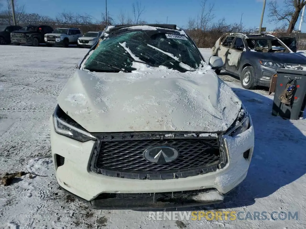 5 Photograph of a damaged car 3PCAJ5M33LF114454 INFINITI QX50 2020