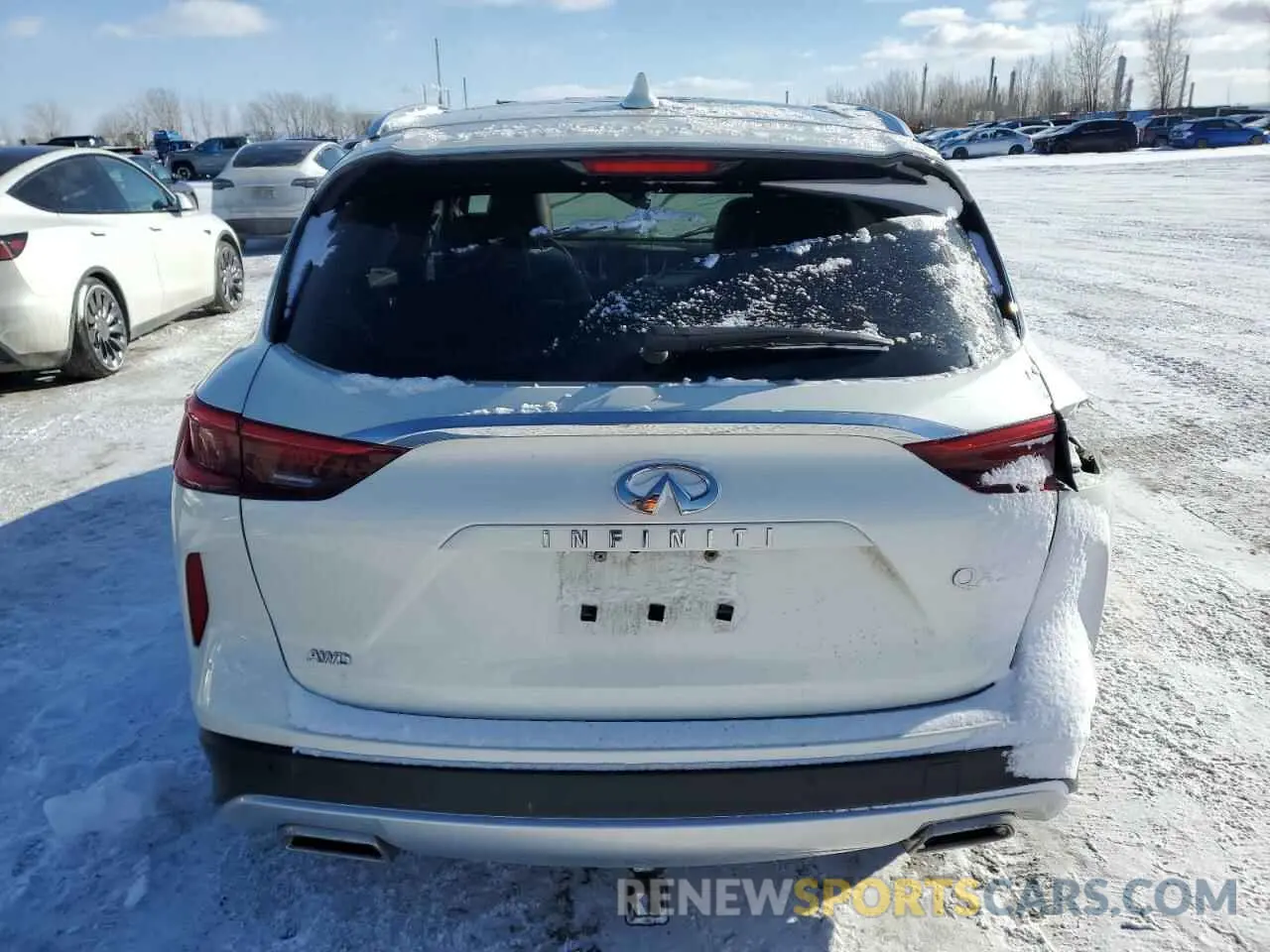 6 Photograph of a damaged car 3PCAJ5M33LF114454 INFINITI QX50 2020