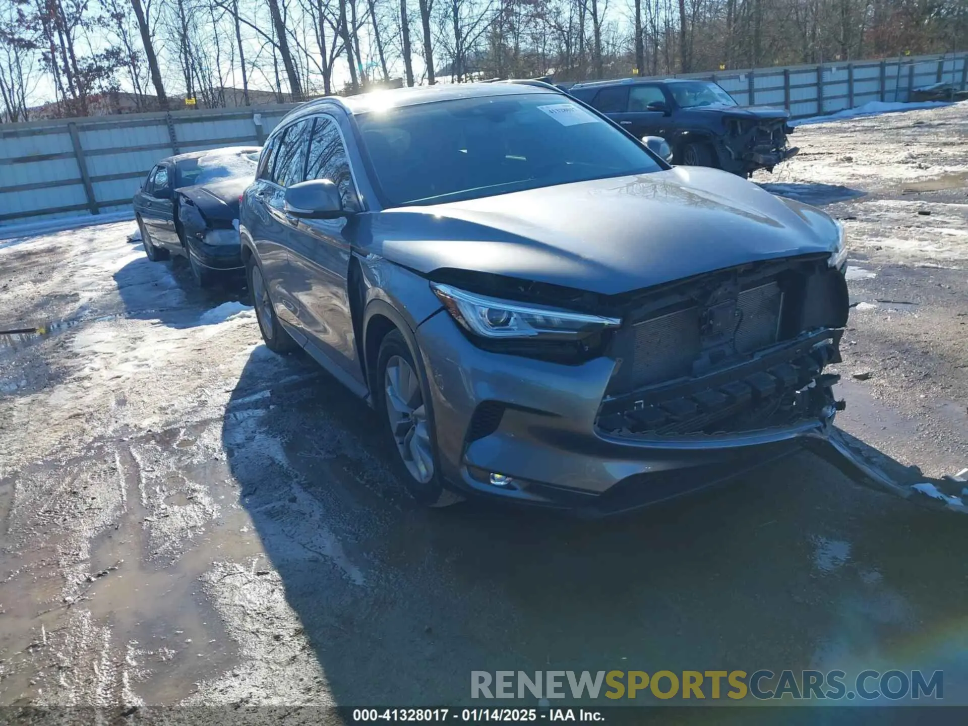 1 Photograph of a damaged car 3PCAJ5M34LF111997 INFINITI QX50 2020