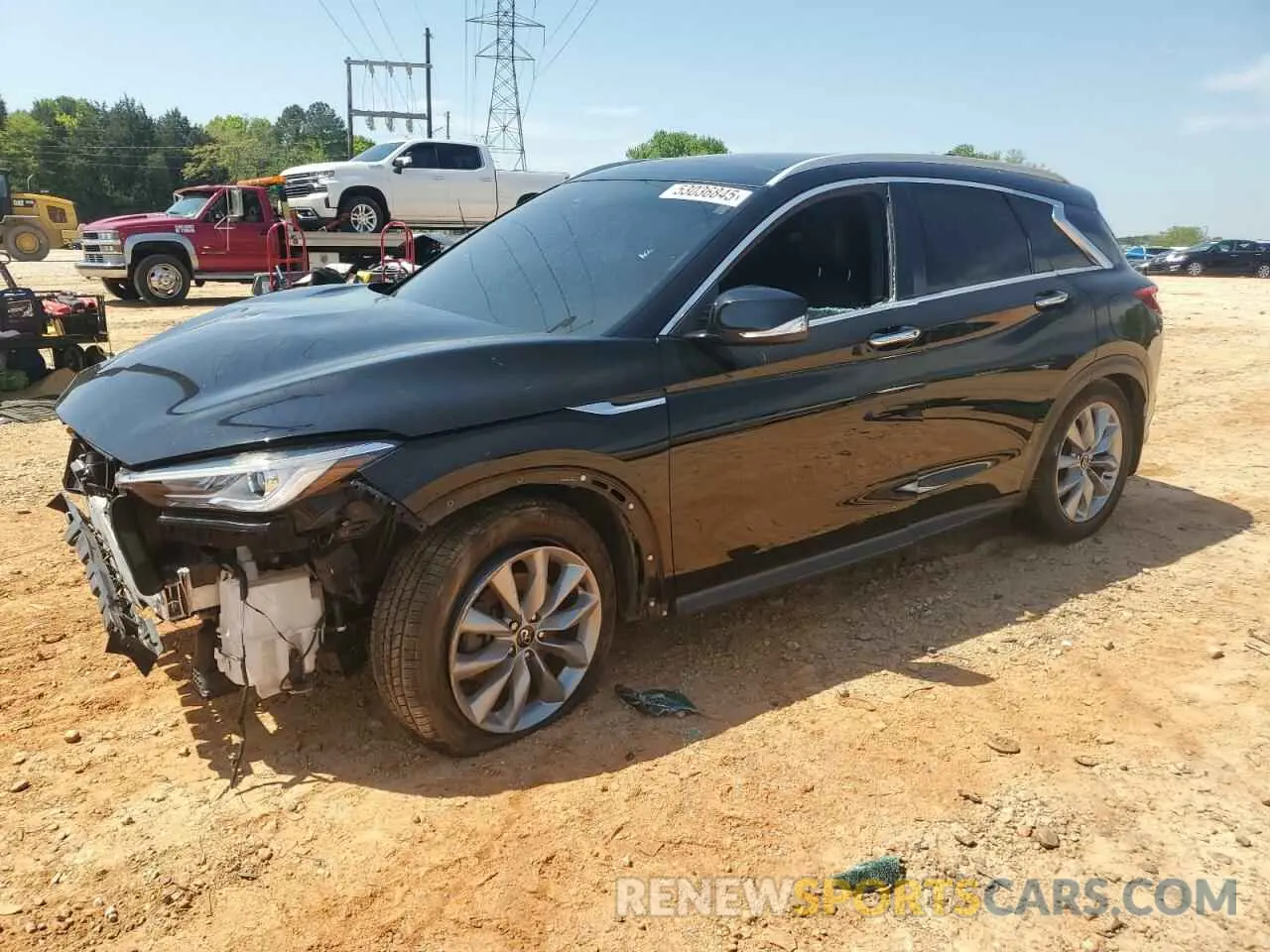 1 Photograph of a damaged car 3PCAJ5M35LF109160 INFINITI QX50 2020