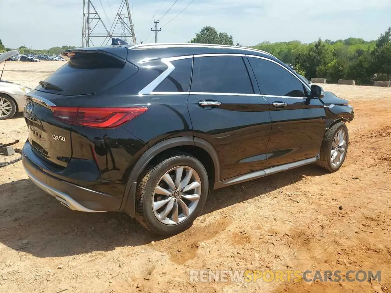 3 Photograph of a damaged car 3PCAJ5M35LF109160 INFINITI QX50 2020