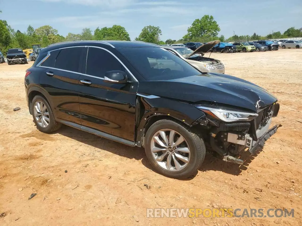 4 Photograph of a damaged car 3PCAJ5M35LF109160 INFINITI QX50 2020