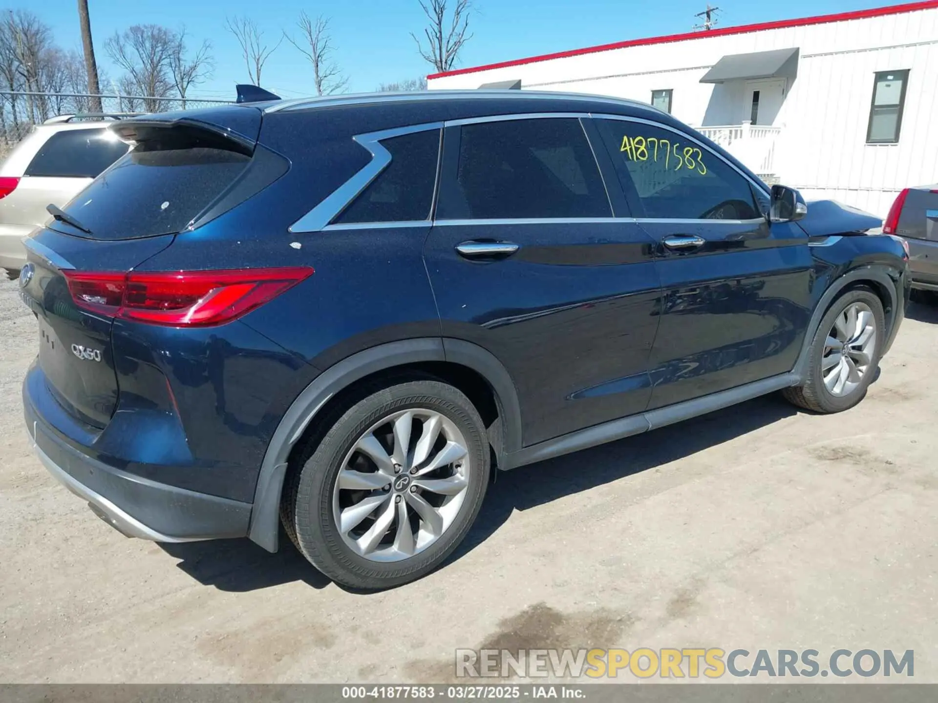 4 Photograph of a damaged car 3PCAJ5M35LF113628 INFINITI QX50 2020