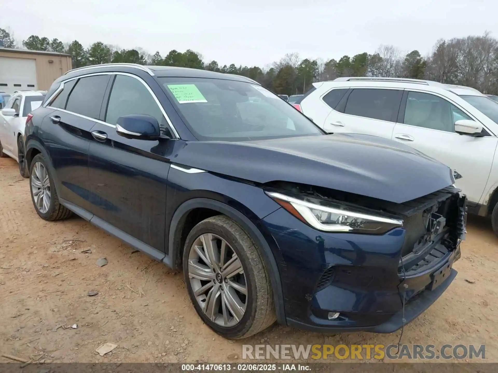 1 Photograph of a damaged car 3PCAJ5M36LF103402 INFINITI QX50 2020