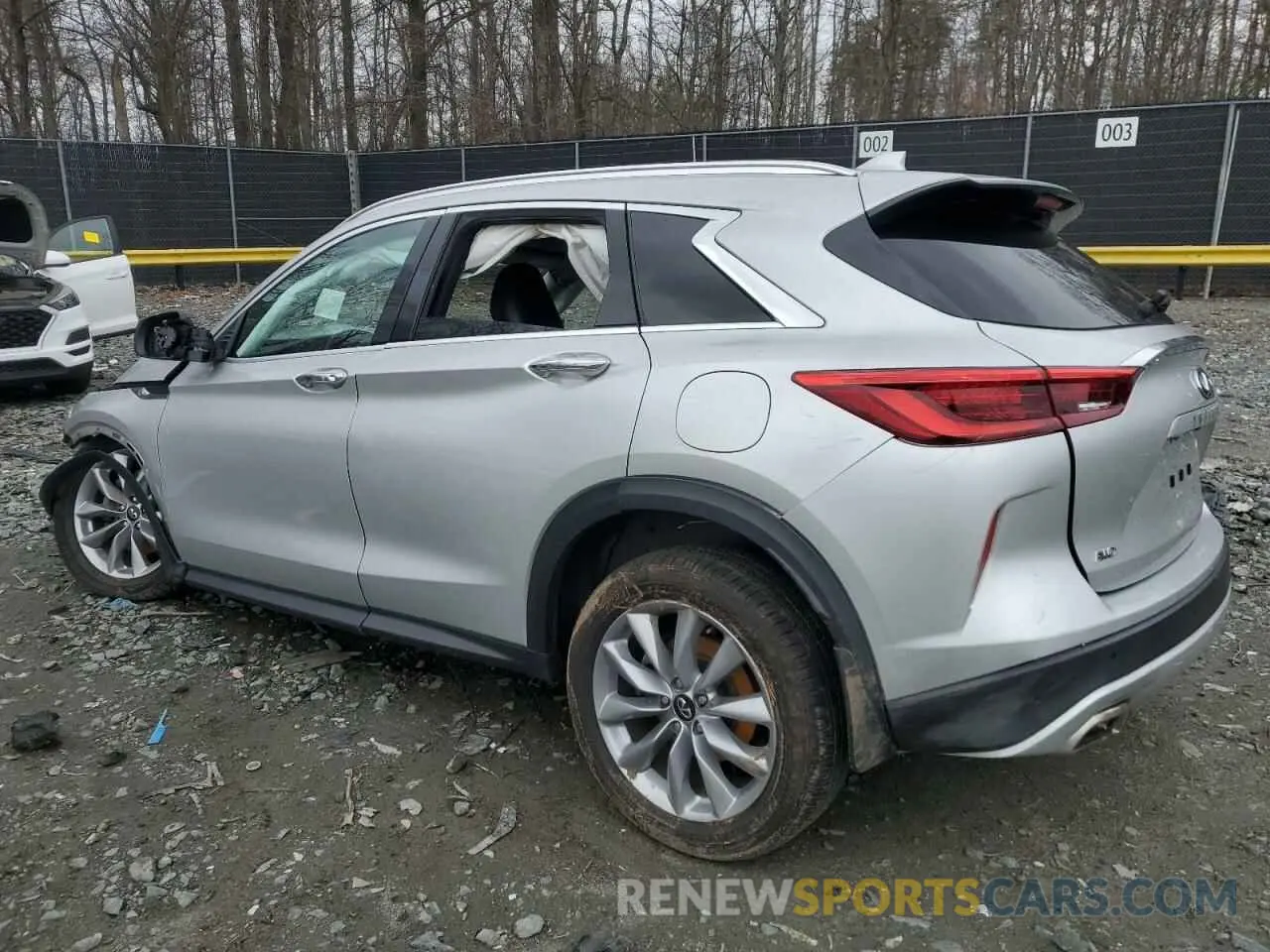 2 Photograph of a damaged car 3PCAJ5M36LF110379 INFINITI QX50 2020
