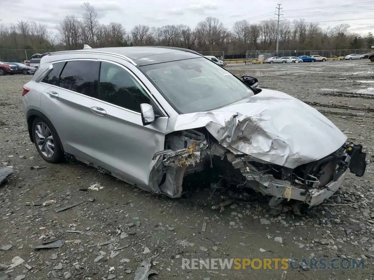 4 Photograph of a damaged car 3PCAJ5M36LF110379 INFINITI QX50 2020