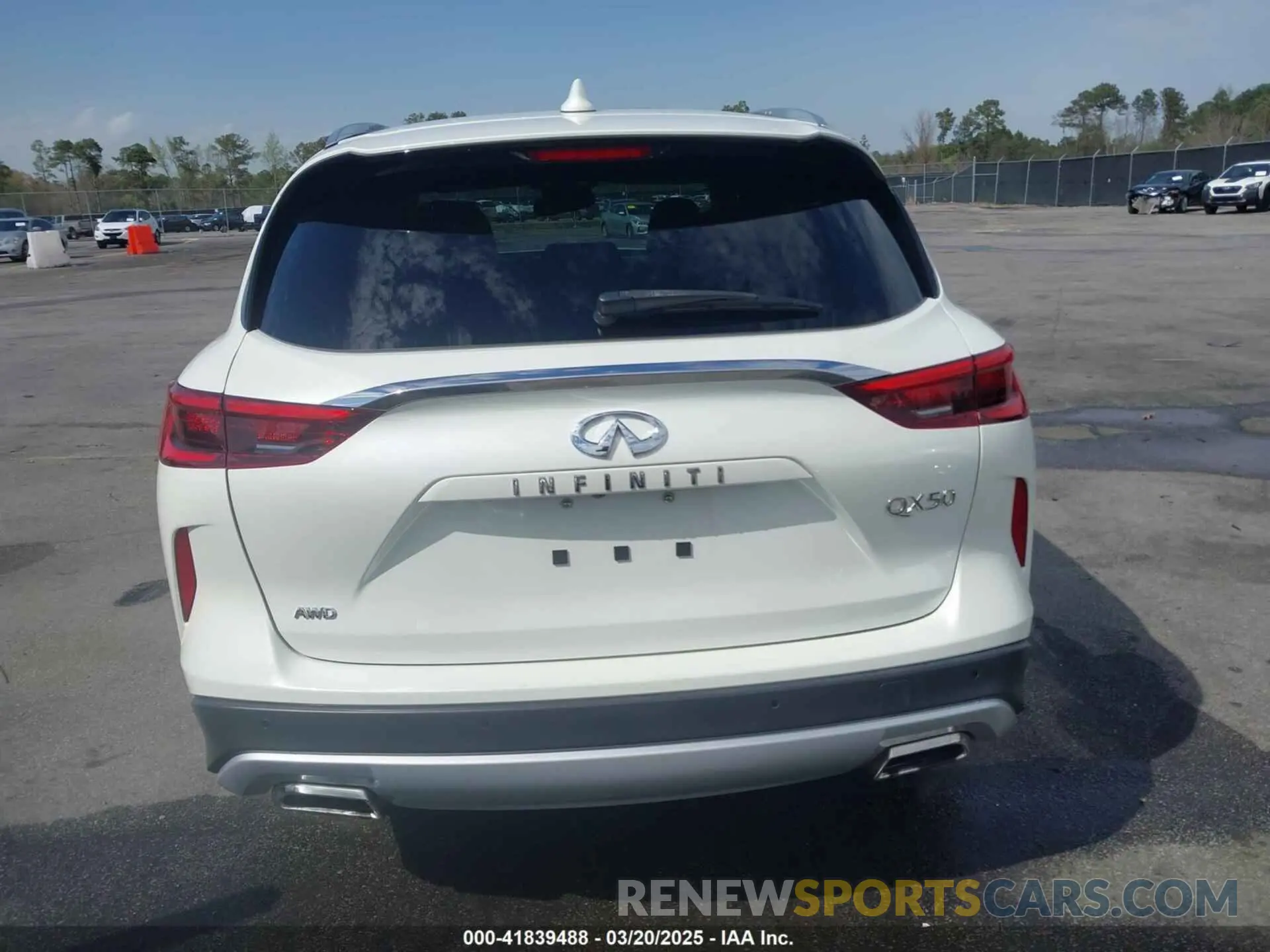 16 Photograph of a damaged car 3PCAJ5M36LF111211 INFINITI QX50 2020