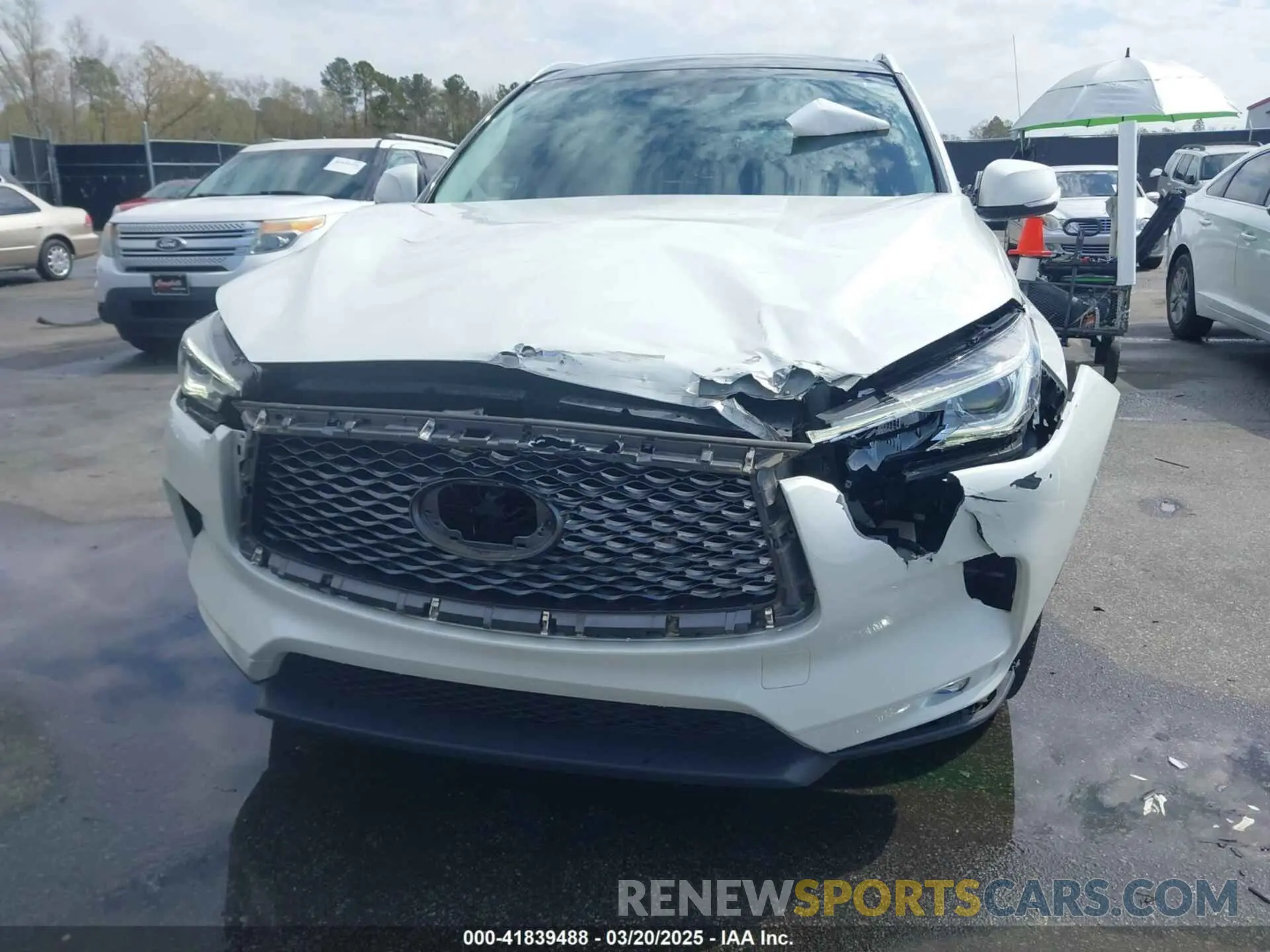 6 Photograph of a damaged car 3PCAJ5M36LF111211 INFINITI QX50 2020