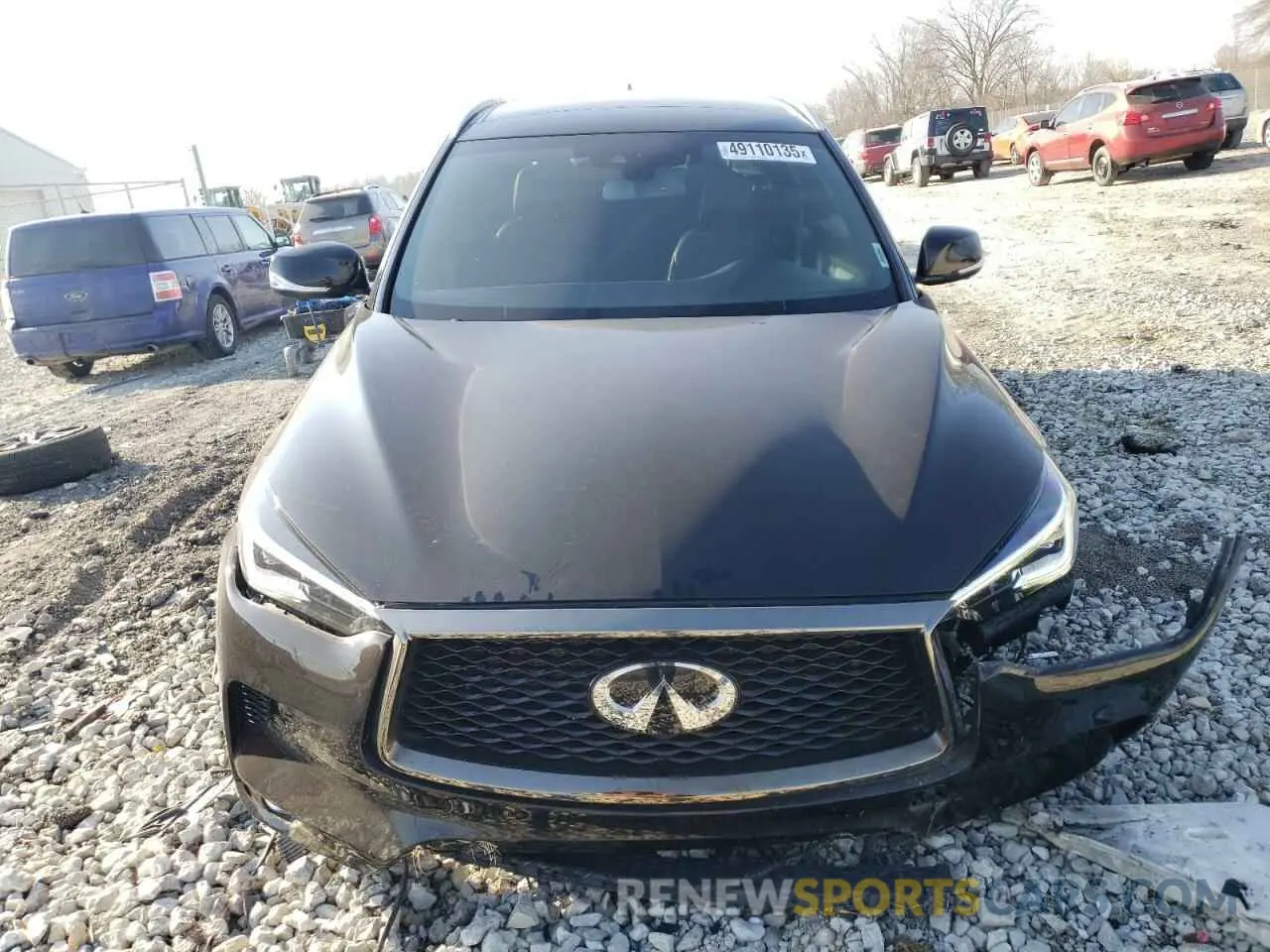 5 Photograph of a damaged car 3PCAJ5M36LF111922 INFINITI QX50 2020