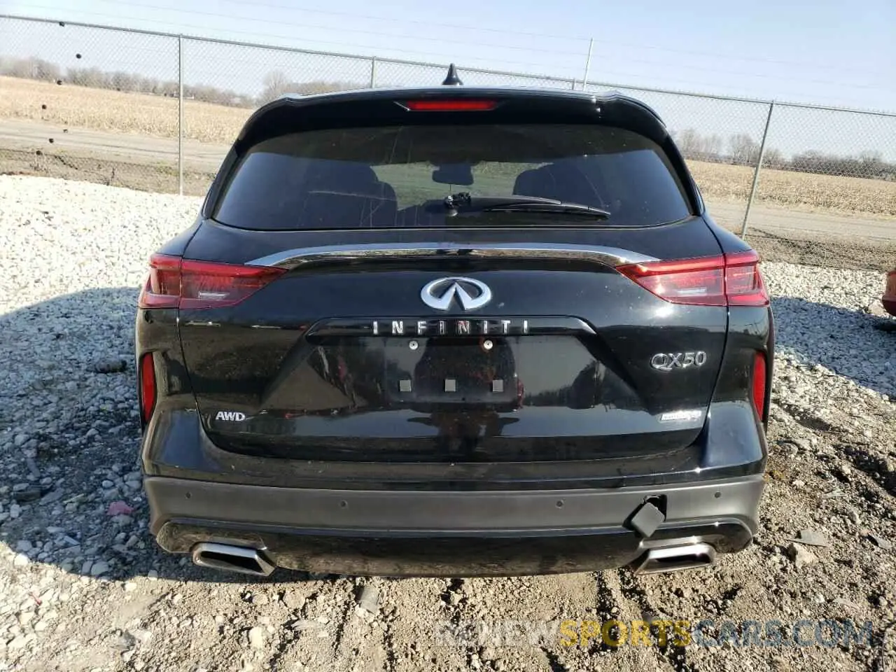 6 Photograph of a damaged car 3PCAJ5M36LF111922 INFINITI QX50 2020