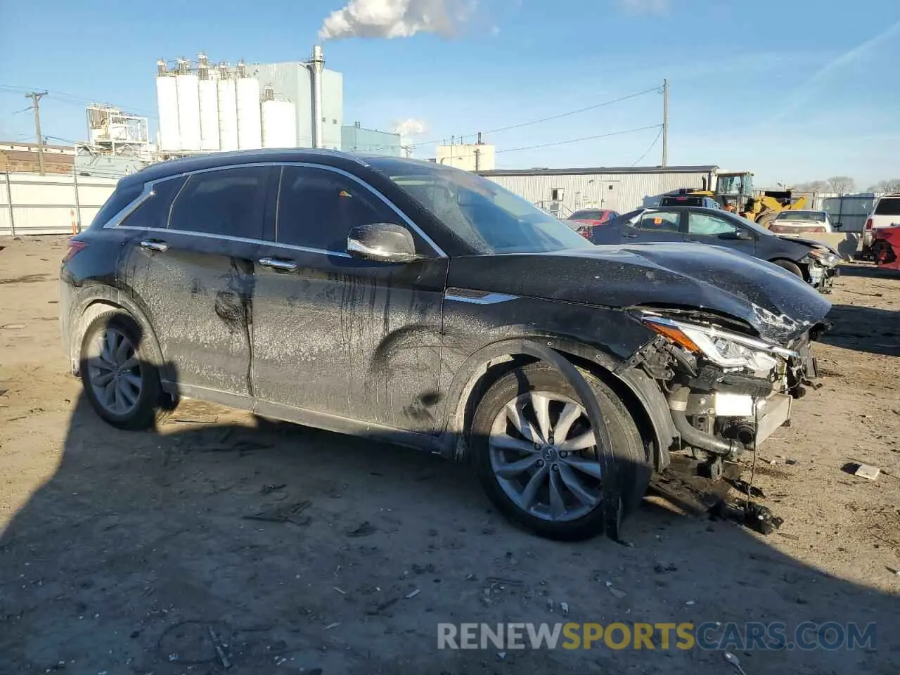 4 Photograph of a damaged car 3PCAJ5M36LF117347 INFINITI QX50 2020