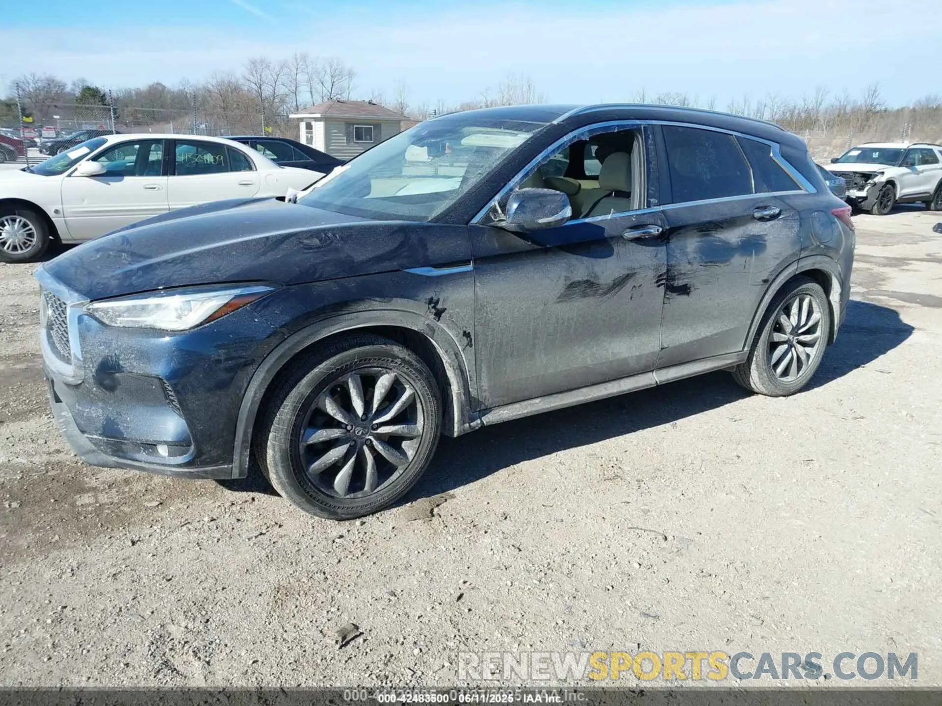 2 Photograph of a damaged car 3PCAJ5M36LF119521 INFINITI QX50 2020