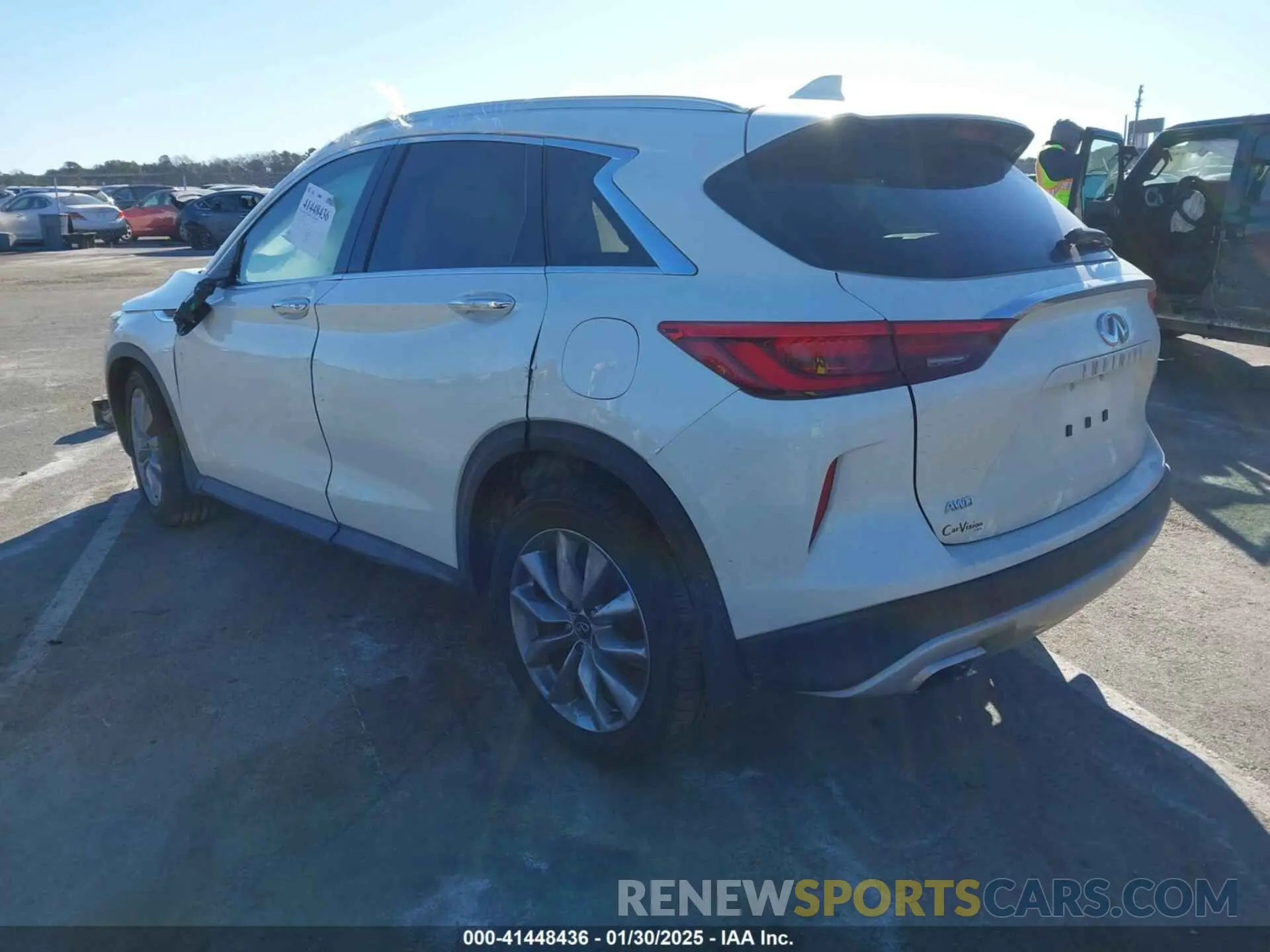 3 Photograph of a damaged car 3PCAJ5M37LF111864 INFINITI QX50 2020