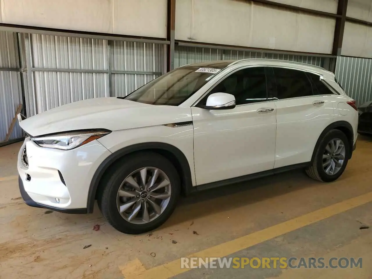 1 Photograph of a damaged car 3PCAJ5M38LF101201 INFINITI QX50 2020