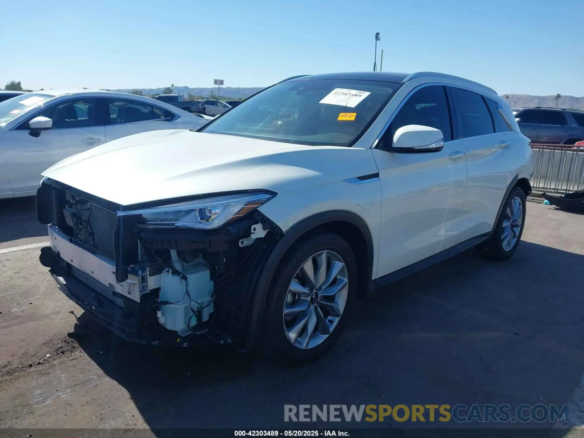 2 Photograph of a damaged car 3PCAJ5M38LF102168 INFINITI QX50 2020