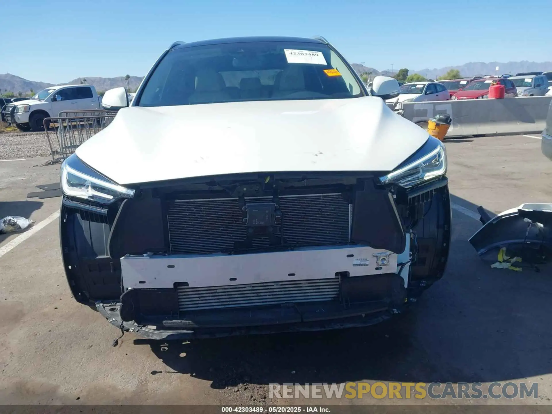 6 Photograph of a damaged car 3PCAJ5M38LF102168 INFINITI QX50 2020