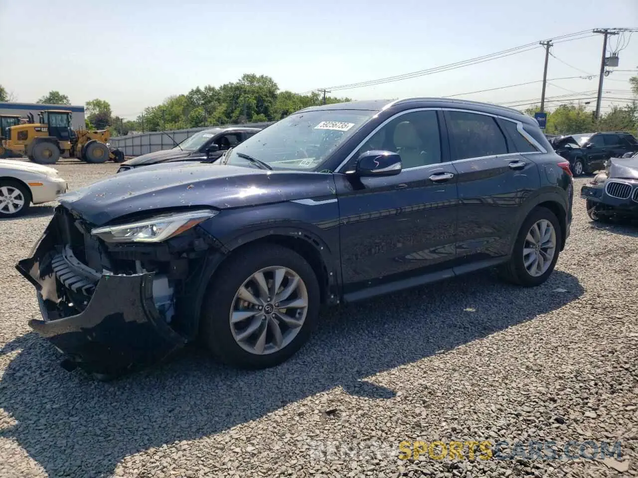 1 Photograph of a damaged car 3PCAJ5M39LF101255 INFINITI QX50 2020