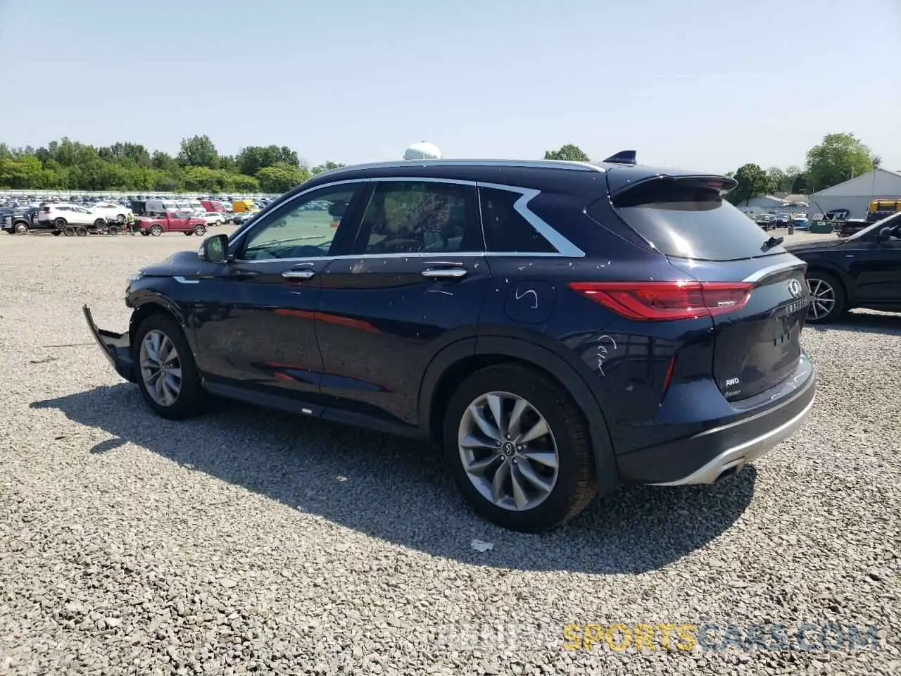 2 Photograph of a damaged car 3PCAJ5M39LF101255 INFINITI QX50 2020