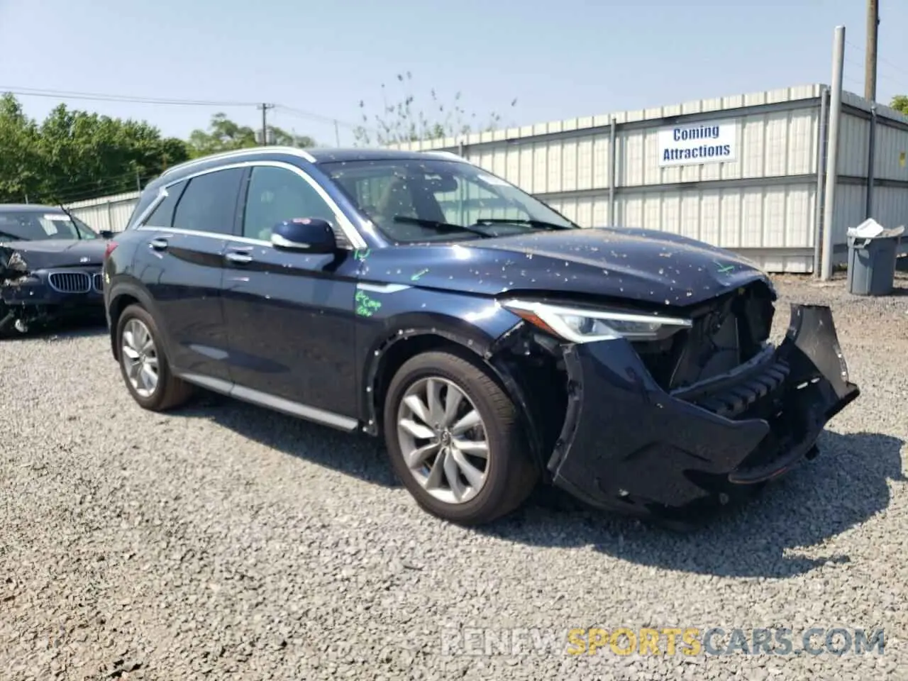 4 Photograph of a damaged car 3PCAJ5M39LF101255 INFINITI QX50 2020