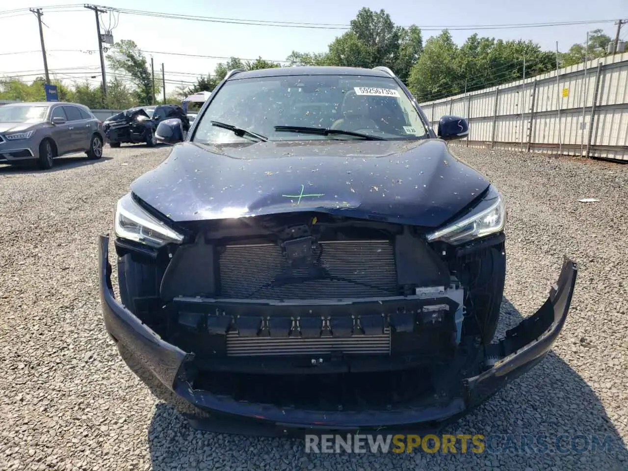 5 Photograph of a damaged car 3PCAJ5M39LF101255 INFINITI QX50 2020