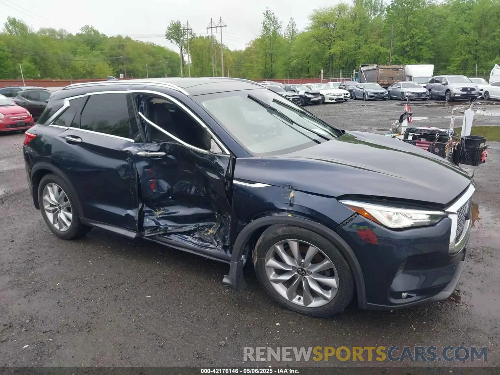 6 Photograph of a damaged car 3PCAJ5M3XLF107050 INFINITI QX50 2020