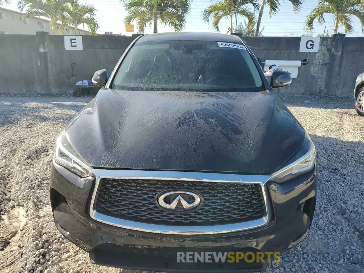 5 Photograph of a damaged car 3PCAJ5AA1MF101089 INFINITI QX50 2021