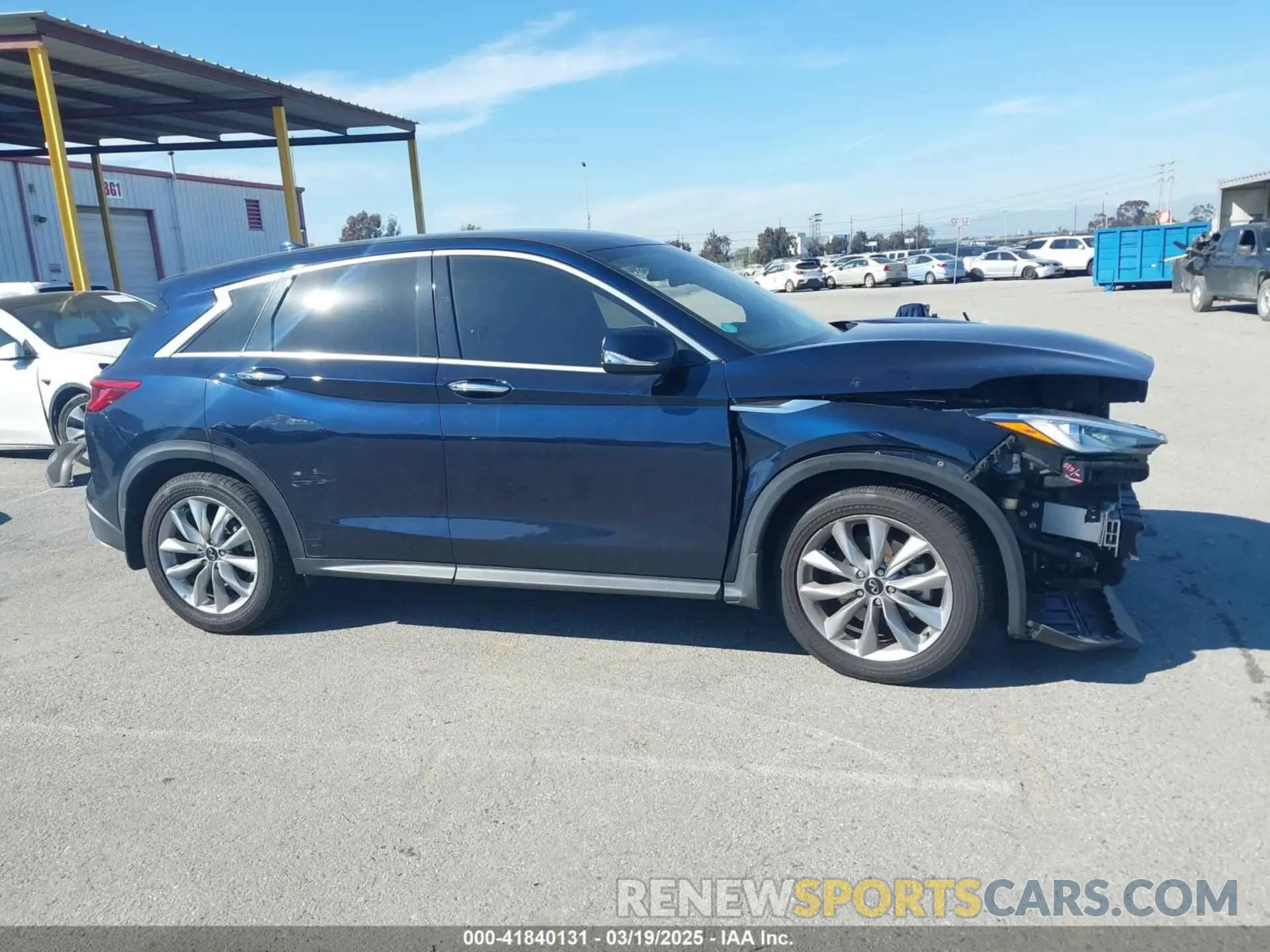 13 Photograph of a damaged car 3PCAJ5AA3MF104964 INFINITI QX50 2021