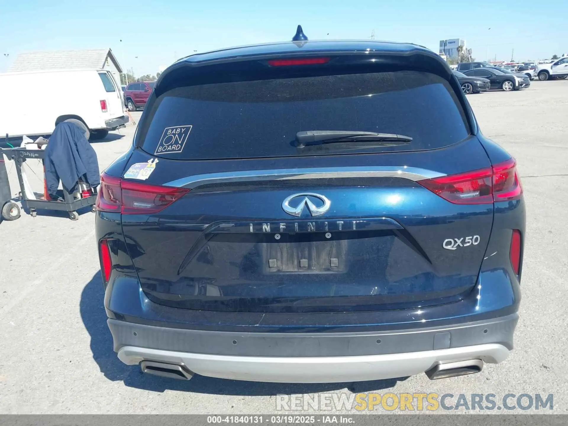 16 Photograph of a damaged car 3PCAJ5AA3MF104964 INFINITI QX50 2021
