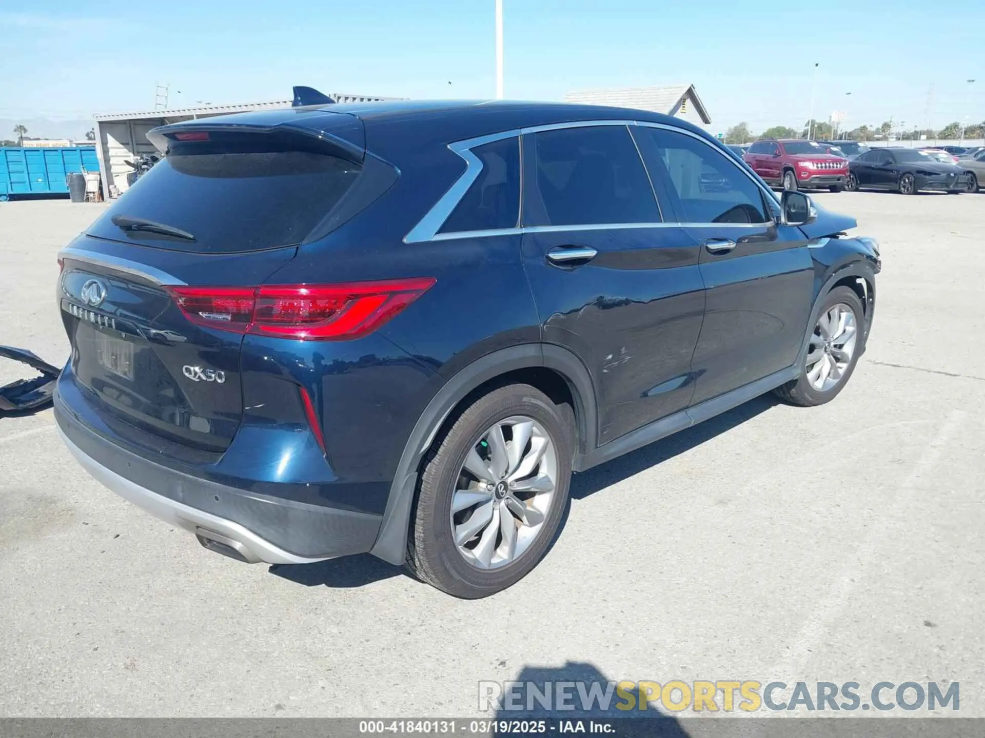 4 Photograph of a damaged car 3PCAJ5AA3MF104964 INFINITI QX50 2021