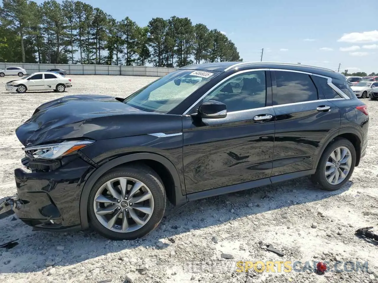 1 Photograph of a damaged car 3PCAJ5BA0MF119842 INFINITI QX50 2021