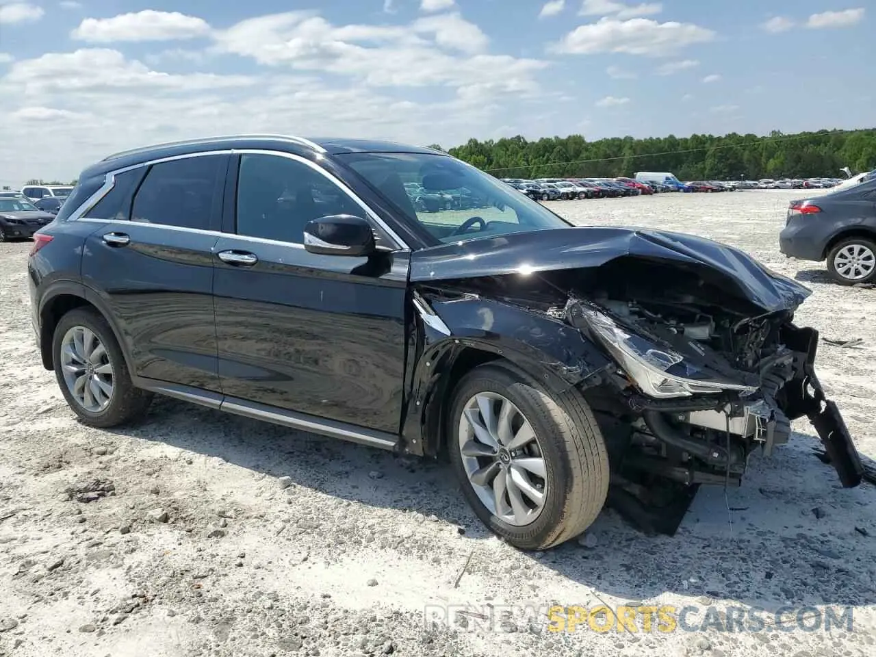 4 Photograph of a damaged car 3PCAJ5BA0MF119842 INFINITI QX50 2021