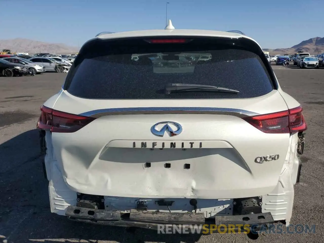 6 Photograph of a damaged car 3PCAJ5BA0MF124281 INFINITI QX50 2021