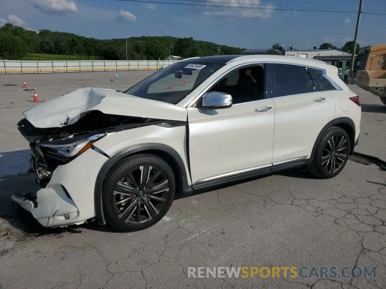 1 Photograph of a damaged car 3PCAJ5BA1MF103374 INFINITI QX50 2021