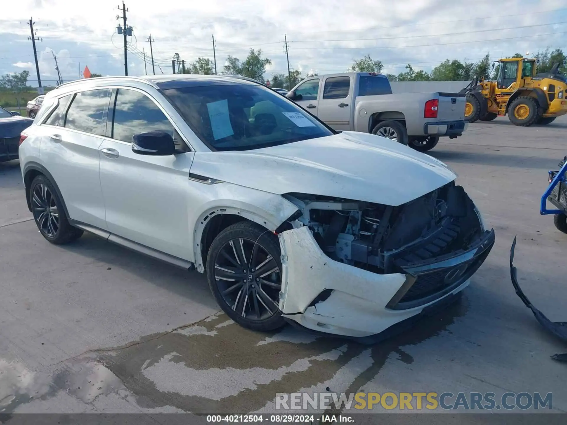 1 Photograph of a damaged car 3PCAJ5BA1MF110115 INFINITI QX50 2021
