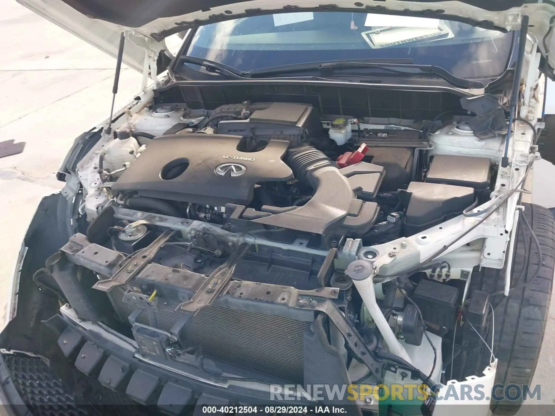 10 Photograph of a damaged car 3PCAJ5BA1MF110115 INFINITI QX50 2021