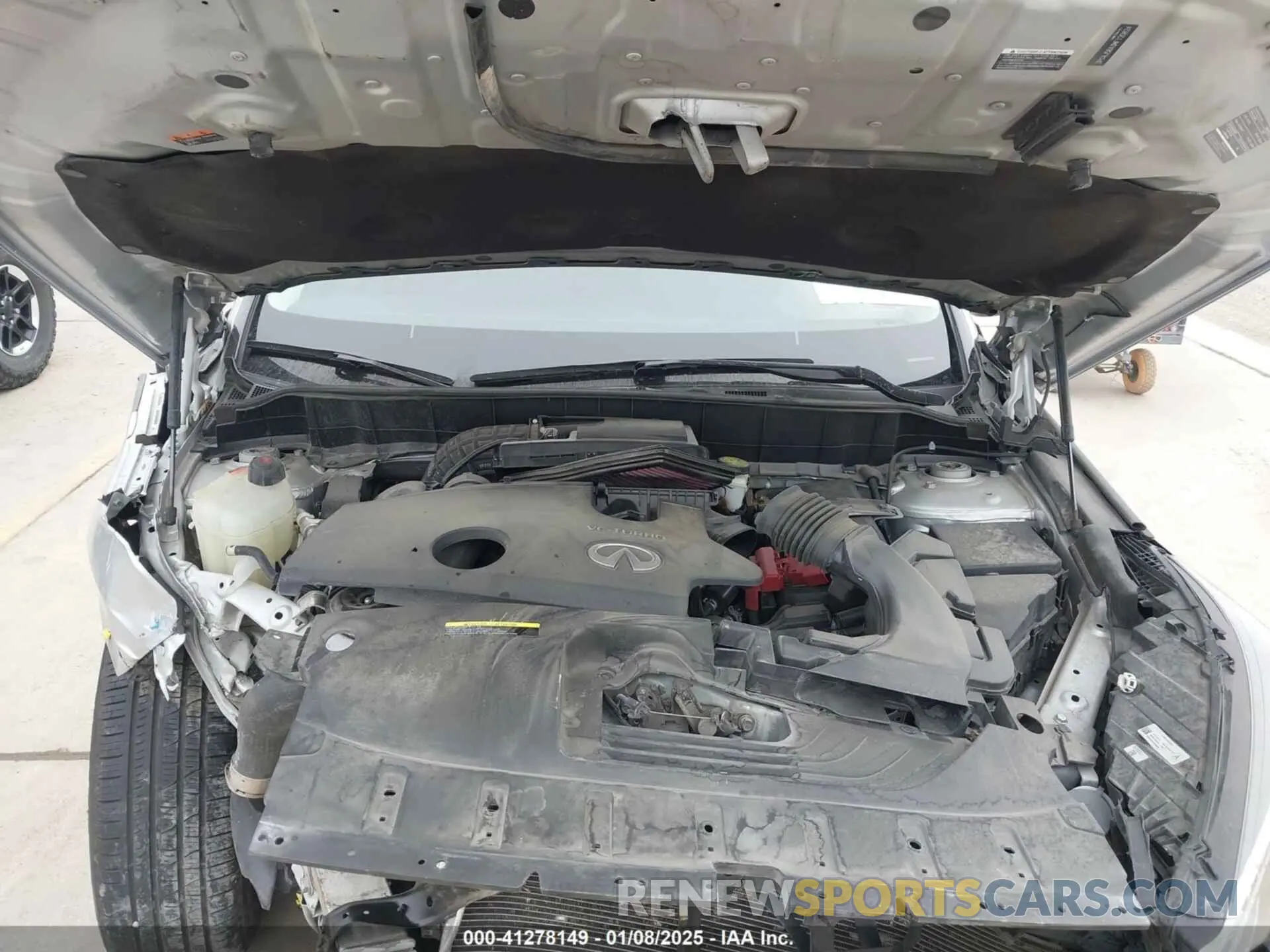 10 Photograph of a damaged car 3PCAJ5BA3MF120824 INFINITI QX50 2021