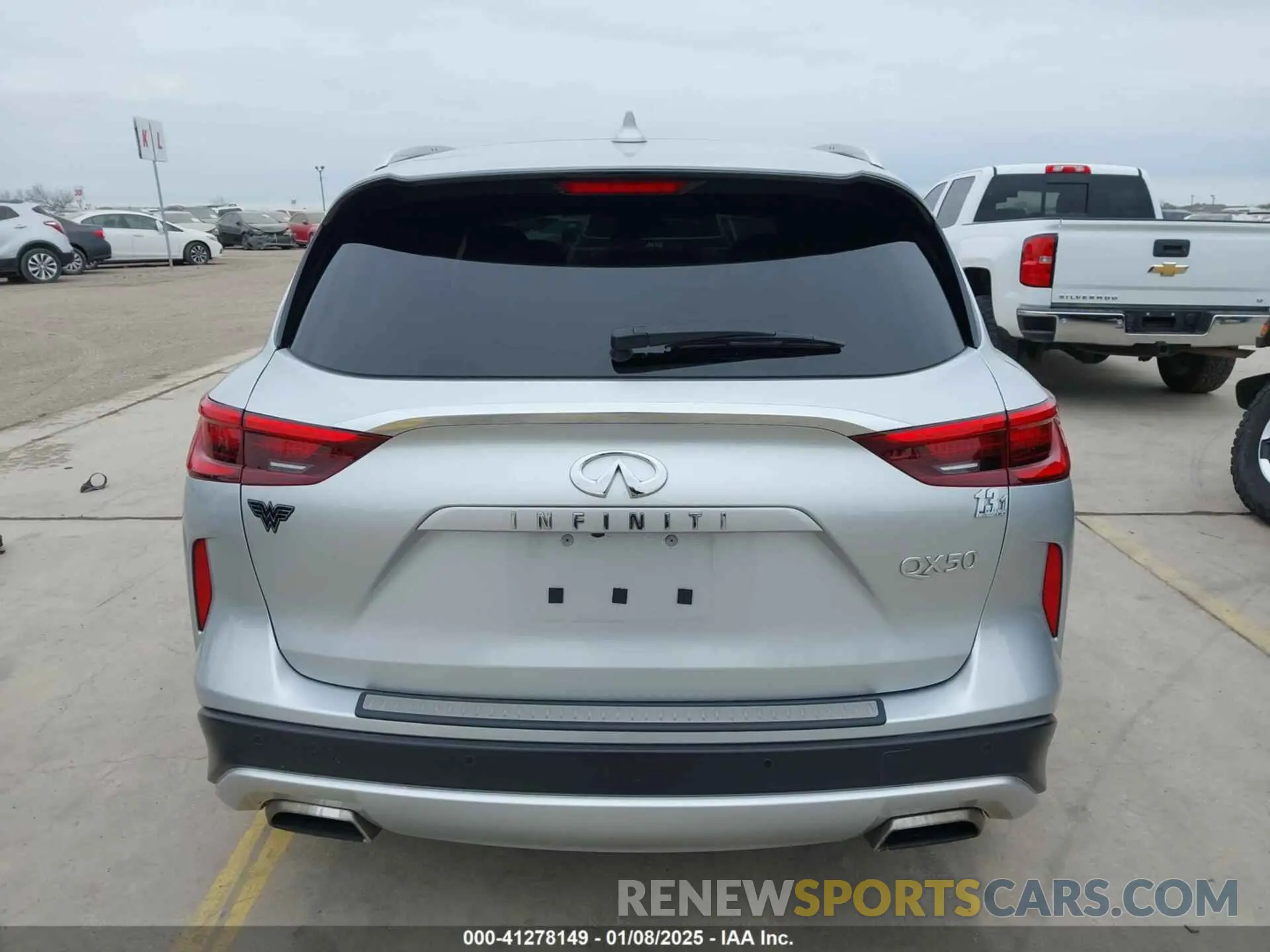 16 Photograph of a damaged car 3PCAJ5BA3MF120824 INFINITI QX50 2021