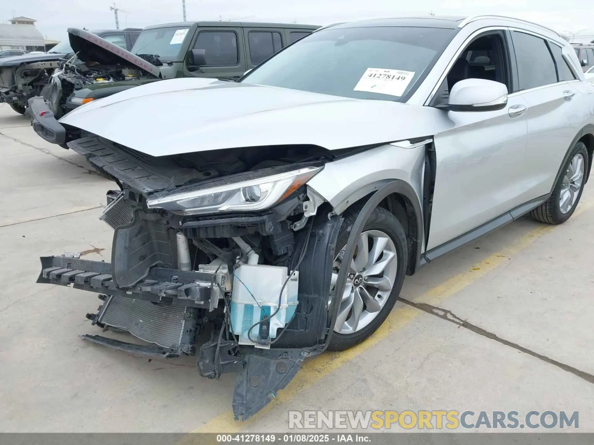17 Photograph of a damaged car 3PCAJ5BA3MF120824 INFINITI QX50 2021