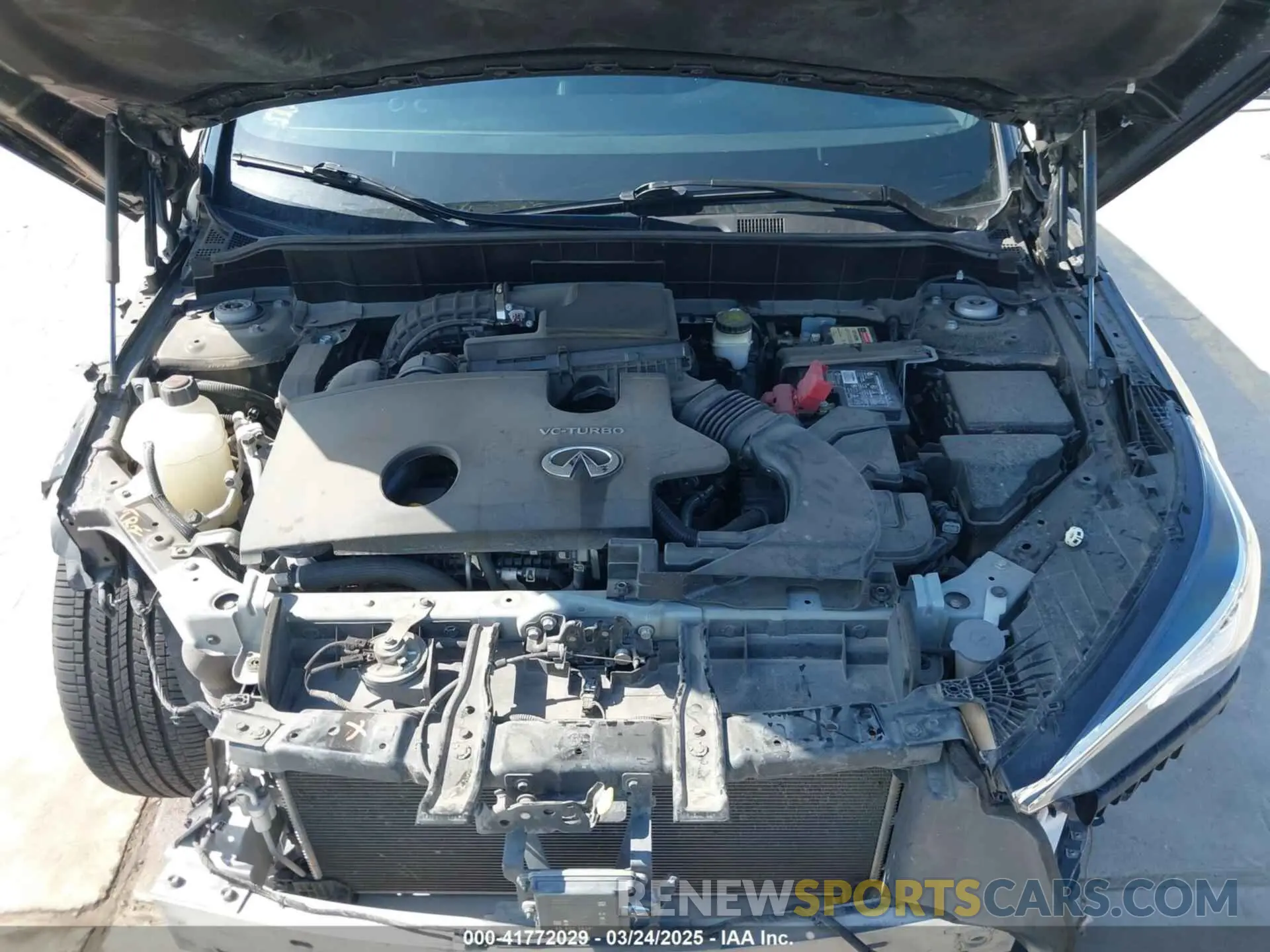 10 Photograph of a damaged car 3PCAJ5BA4MF105359 INFINITI QX50 2021