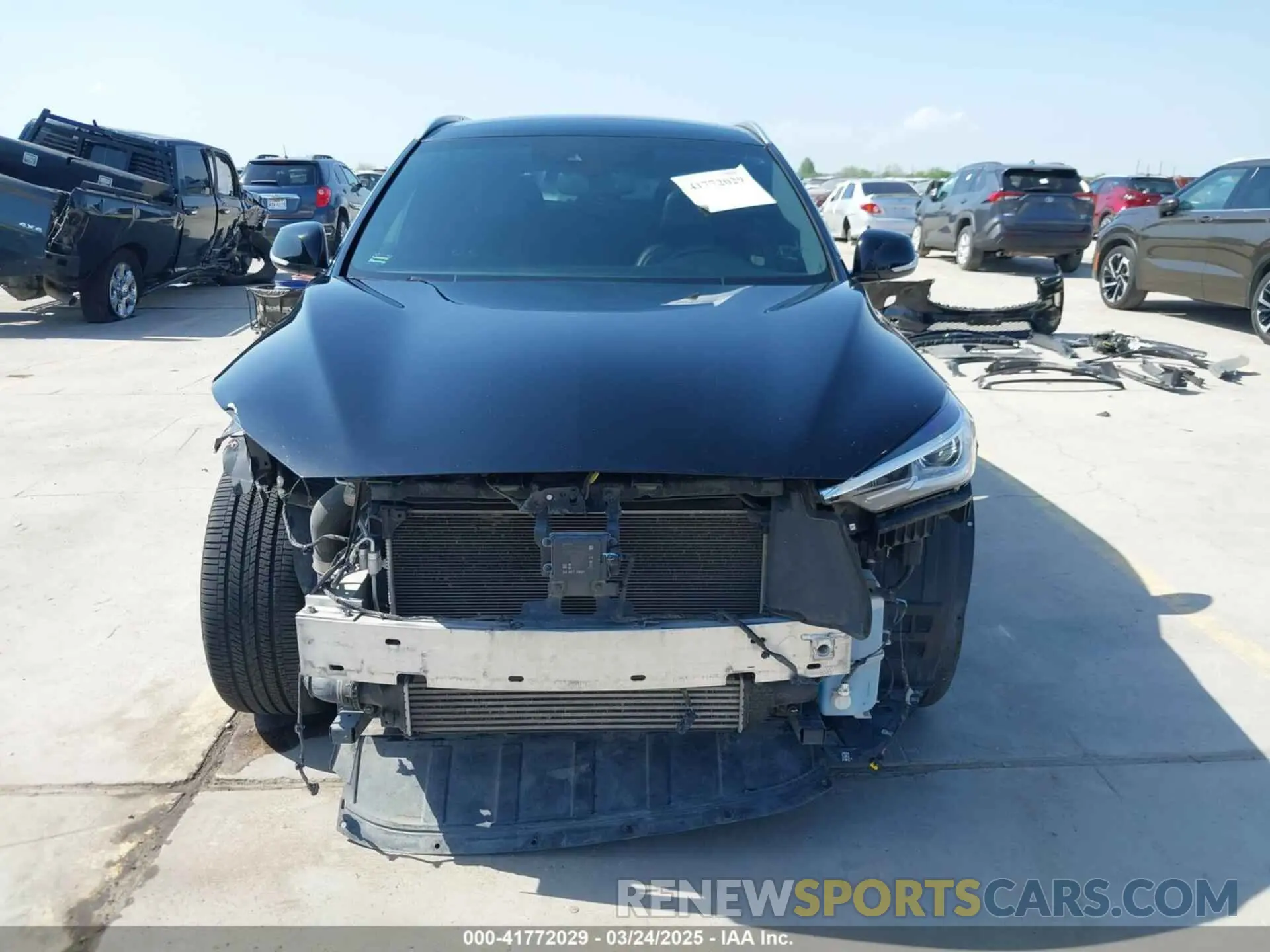 13 Photograph of a damaged car 3PCAJ5BA4MF105359 INFINITI QX50 2021