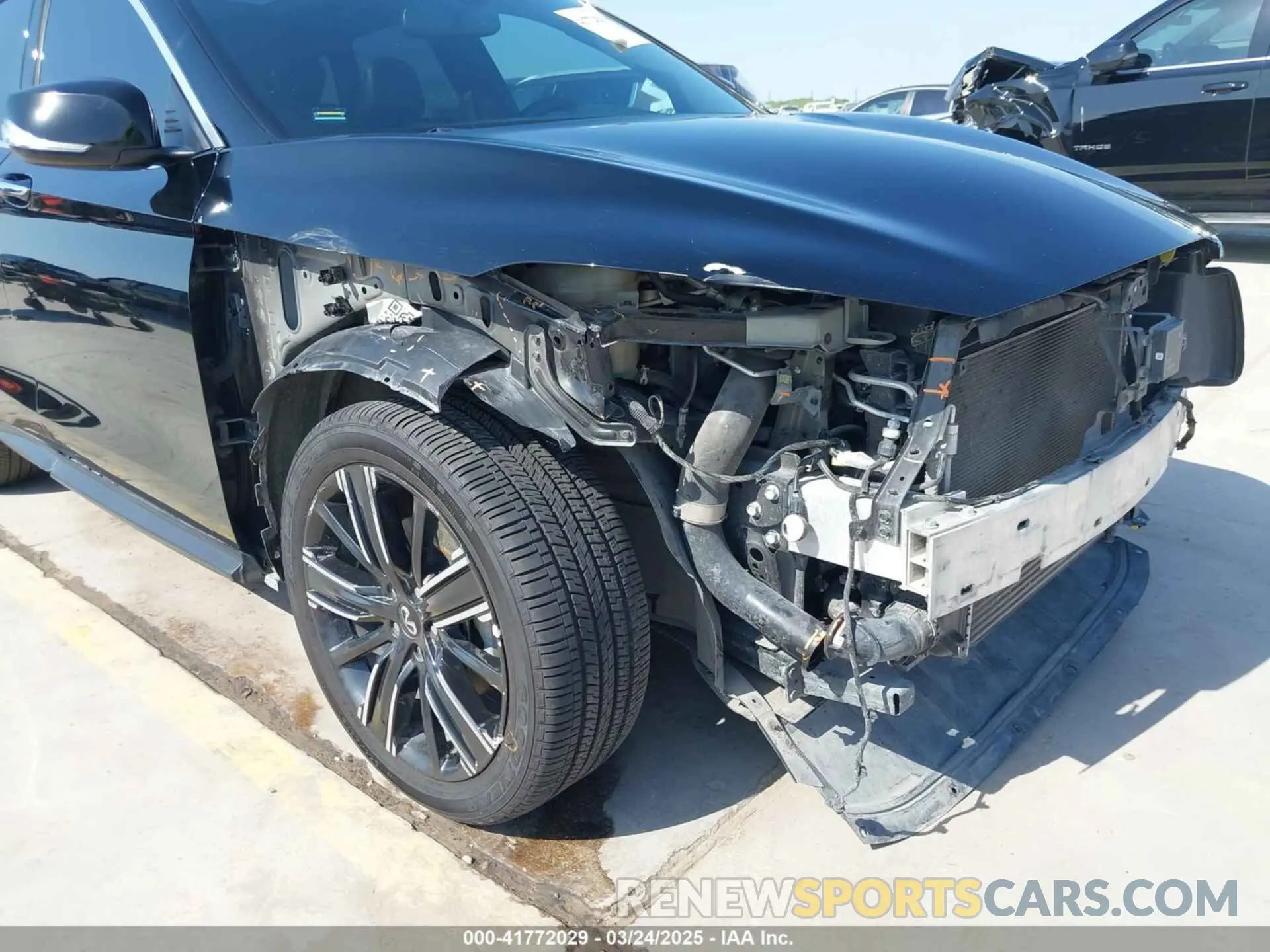 6 Photograph of a damaged car 3PCAJ5BA4MF105359 INFINITI QX50 2021