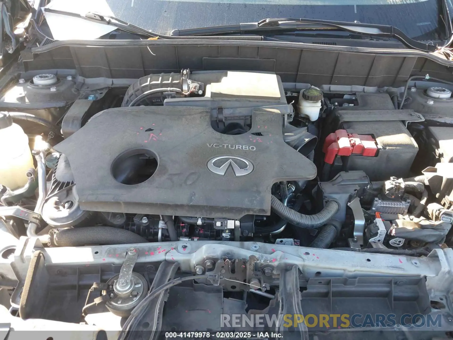 10 Photograph of a damaged car 3PCAJ5BA5MF114975 INFINITI QX50 2021