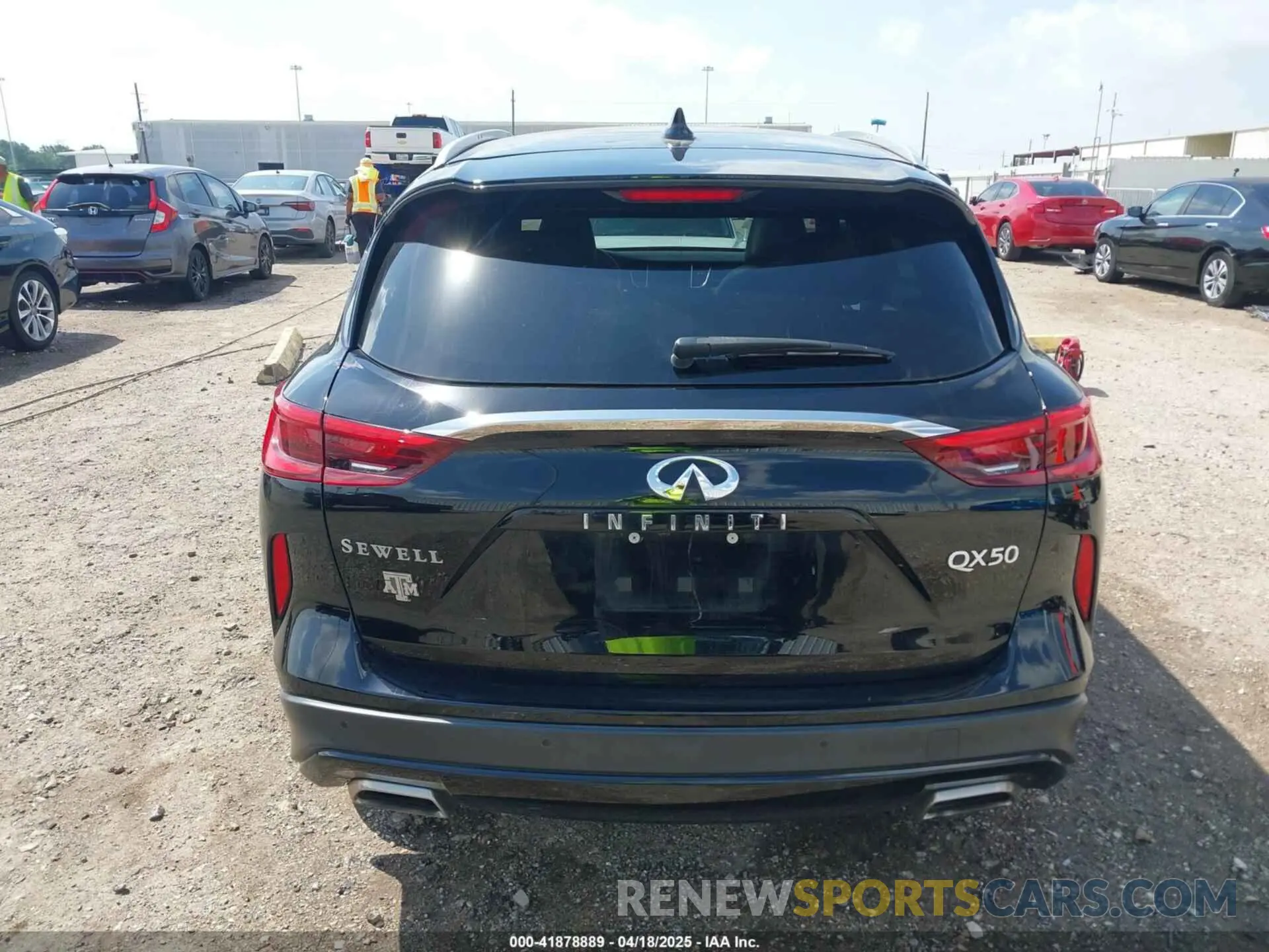 16 Photograph of a damaged car 3PCAJ5BA6MF112782 INFINITI QX50 2021