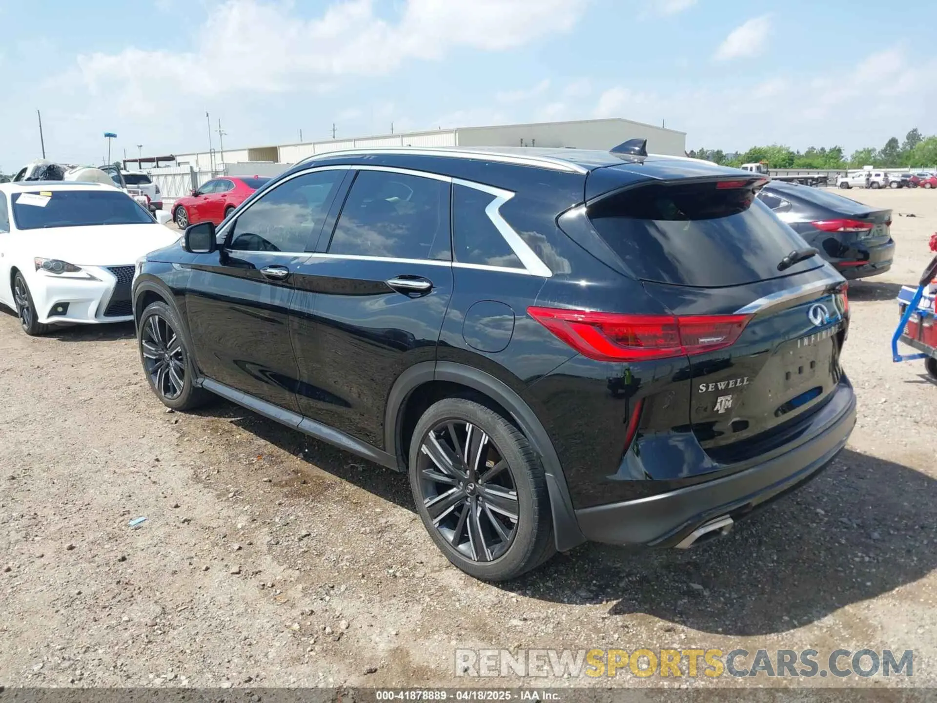 3 Photograph of a damaged car 3PCAJ5BA6MF112782 INFINITI QX50 2021