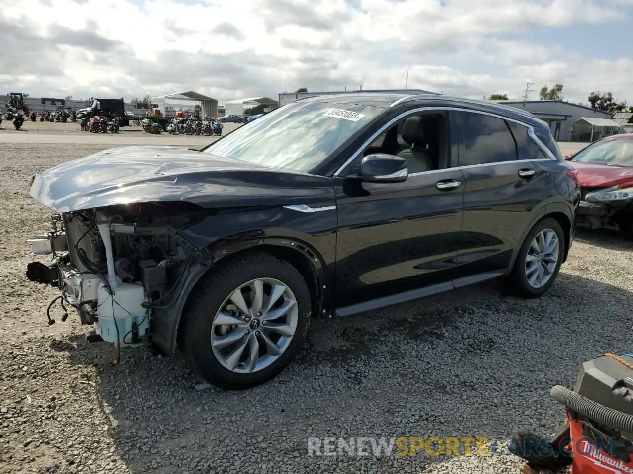 1 Photograph of a damaged car 3PCAJ5BA7MF101029 INFINITI QX50 2021