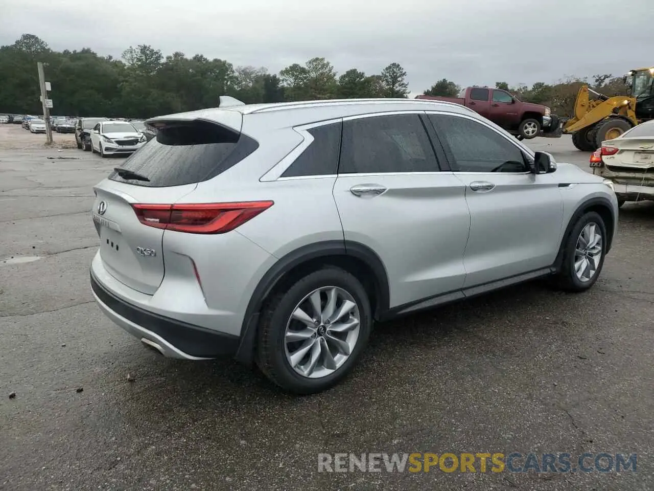 3 Photograph of a damaged car 3PCAJ5BA7MF104724 INFINITI QX50 2021