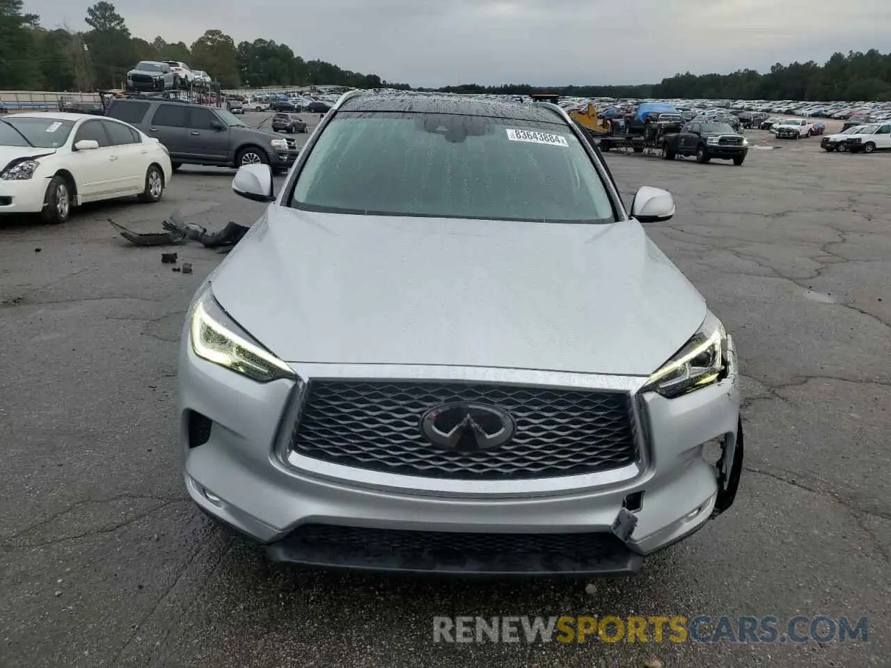 5 Photograph of a damaged car 3PCAJ5BA7MF104724 INFINITI QX50 2021