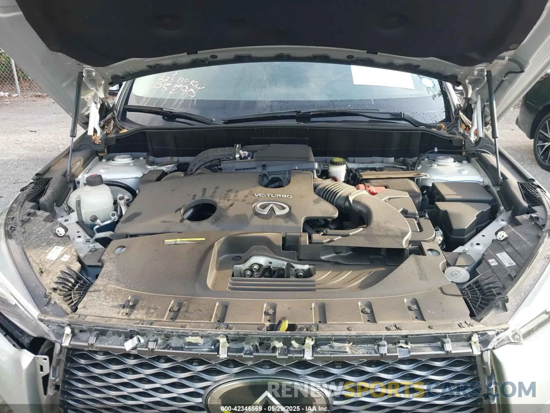 10 Photograph of a damaged car 3PCAJ5BA7MF105890 INFINITI QX50 2021