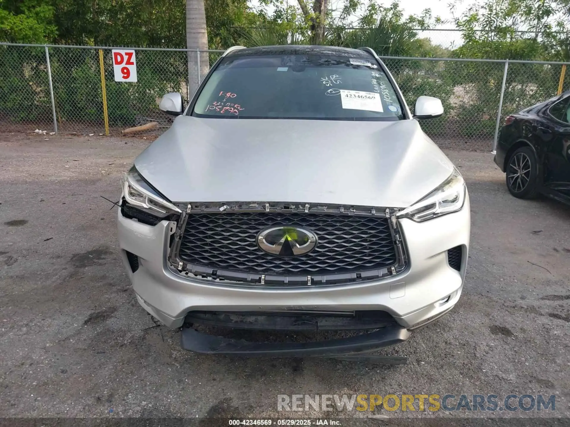 12 Photograph of a damaged car 3PCAJ5BA7MF105890 INFINITI QX50 2021