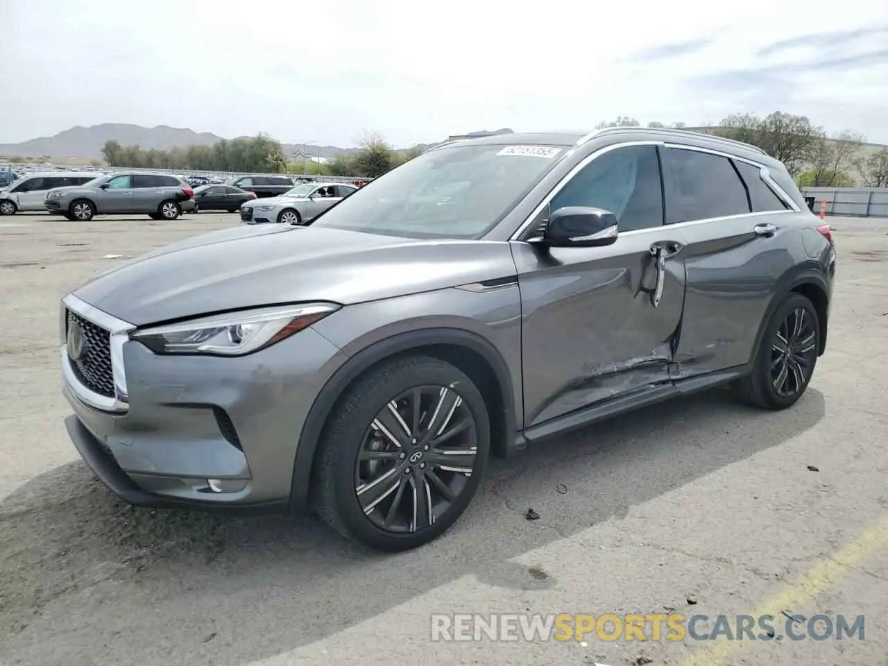 1 Photograph of a damaged car 3PCAJ5BA8MF111844 INFINITI QX50 2021